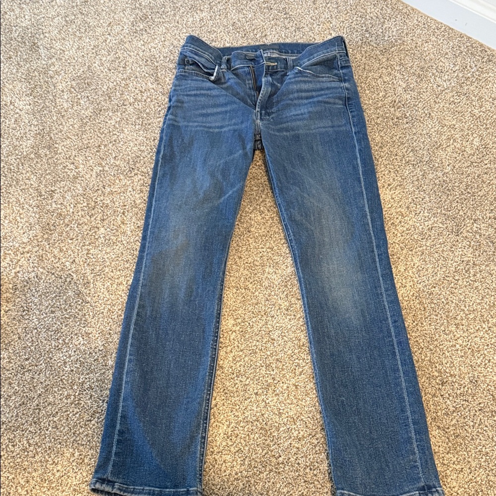 MOTHER the mid rise dazzler ankle size 26